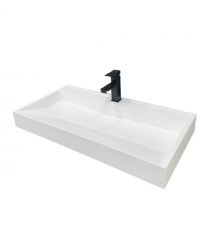 Adamant Раковина, умивальник VISION, штучний камінь, прямокут., з отвором для