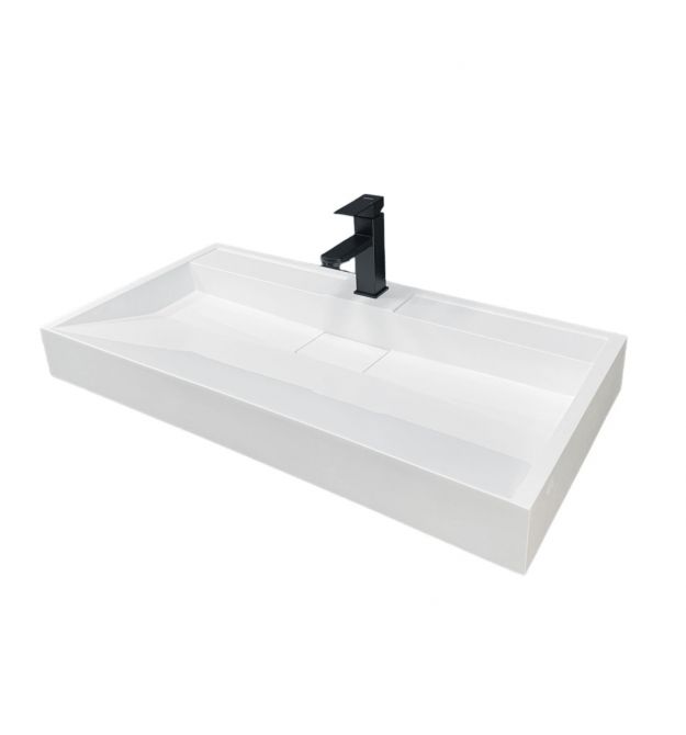 Adamant Раковина, умивальник VISION, штучний камінь, прямокут., з отвором для