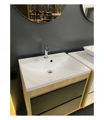 Adamant Раковина, умивальник Emil, штучний камінь, прямокут., з отвором для з