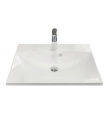 Adamant Раковина, умивальник Emil, штучний камінь, прямокут., з отвором для з
