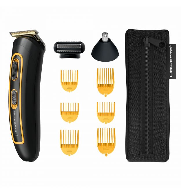 Rowenta Rowenta trimmer Sport Collection for head and body, network+battery, rotary motor, nozzles-8, titan., case, black