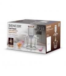Sencor Подрібнювач Sencor, 800 Вт, 6 лез, чаша-3 л., скло, білий