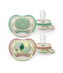 AVENT Philips Avent pacifier SCF087/17 Ultra Air, 6-18 months, 2pcs, neutral design.