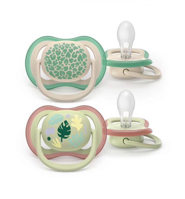 AVENT Philips Avent pacifier SCF087/17 Ultra Air, 6-18 months, 2pcs, neutral design.