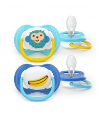 AVENT Philips Avent SCF080/26 Ultra Air pacifier, 6-18 months, 2pcs, boy design.
