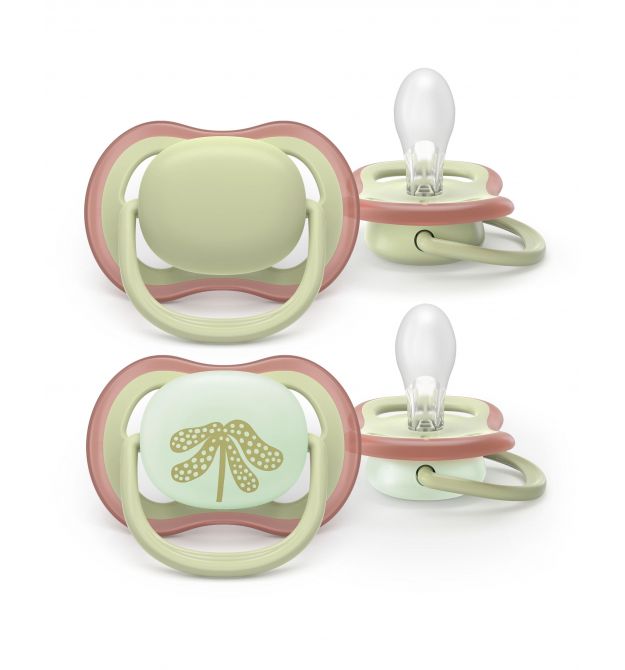 AVENT Philips Avent pacifier SCF087/18 Ultra Air, 6-18 months, 2pcs, neutral design.