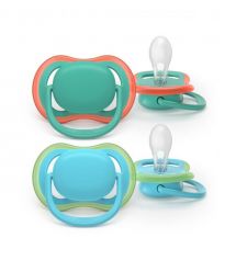 AVENT Philips Avent SCF087/10 Ultra Air pacifier, 6-18 months, 2pcs, boy design.