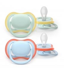 AVENT Philips Avent SCF080/23 Ultra Air Pacifier, 0-6 months, 2pcs, boy design.