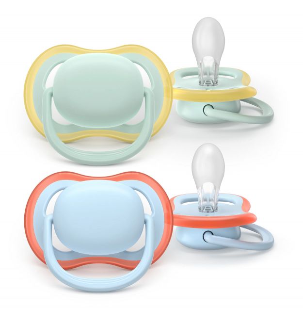 AVENT Philips Avent SCF080/23 Ultra Air Pacifier, 0-6 months, 2pcs, boy design.