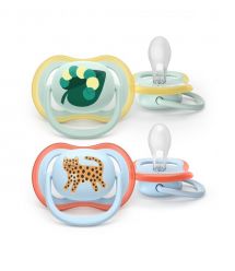 AVENT Philips Avent SCF087/02 Ultra Air pacifier, 0-6 months, 2pcs, boy design.