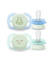 AVENT Philips Avent SCF075/18 Ultra Start Pacifier, 0M+, for babies 2pcs, neutral design.