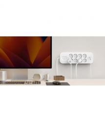 Belkin Подовжувач-фільтр мережевий 8хТип F, 3x1.5мм кв, 16А, USB-A/USB-C 18Вт, з захистом від перенапруги, 2м, білий