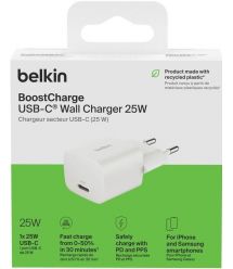 Belkin Зарядное устройство сетевое 25Вт USB-C PD PPS, белый