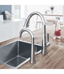 Grohe Змішувач для кухні Scala, довж.виливу - 214мм, поворотний, 1 важіль, хром