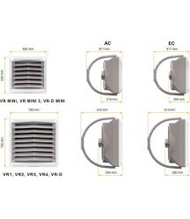 Volcano Водяной нагреватель VR3 энергоэффективный двигатель EC, 13-75 кВт, 5700 м3/ч