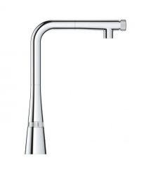 Grohe Змішувач для кухні Scala Smart Control, довж.виливу - 318мм, поворотний/витяжний, кнопка/обертова рукоять, хром