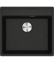 Franke Мийка кухонна Maris, фраграніт, прямокутник, без крила, 560х510х200мм, чаша - 1, врізна, MRG 610-52 TL, онікс