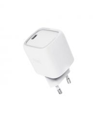 Trust Зарядний пристрій мережевий Trust Maxo 30Вт, GaN, USB-C, PD/PPS, білий