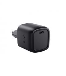 Trust Зарядний пристрій мережевий Trust Maxo 30Вт, GaN, USB-C, PD/PPS, чорний