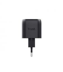 Trust Зарядний пристрій мережевий Trust Maxo 30Вт, GaN, USB-C, PD/PPS, чорний