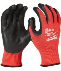 Milwaukee nitrile coated work gloves, smartswipe, size 11/XXL, black