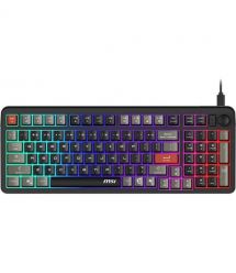 MSI Клавиатура мембранная MSI FORGE GK110 UA 98key, USB-A, EN/UKR/RU, LED, чорний