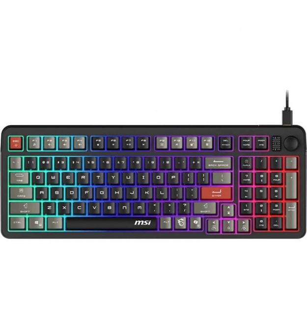 MSI Клавиатура мембранная MSI FORGE GK110 UA 98key, USB-A, EN/UKR/RU, LED, чорний