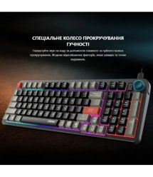 MSI Клавиатура мембранная MSI FORGE GK110 UA 98key, USB-A, EN/UKR/RU, LED, чорний