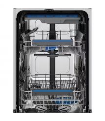 Electrolux Electrolux dishwasher built-in, 10sets, E, 45cm, display, invertor, 3 basket, black