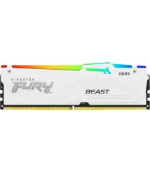 Kingston Пам'ять ПК Kingston DDR5 16GB 6000 FURY Beast Білий RGB EXPO