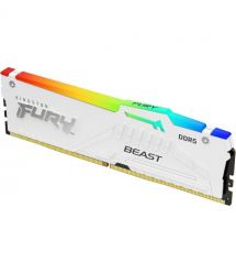 Kingston Пам'ять ПК Kingston DDR5 16GB 6000 FURY Beast Білий RGB EXPO