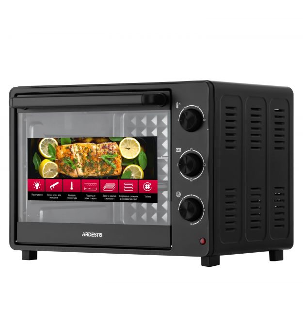 ARDESTO Піч електрична ARDESTO, 32л, 1525Вт, механіч., чорний