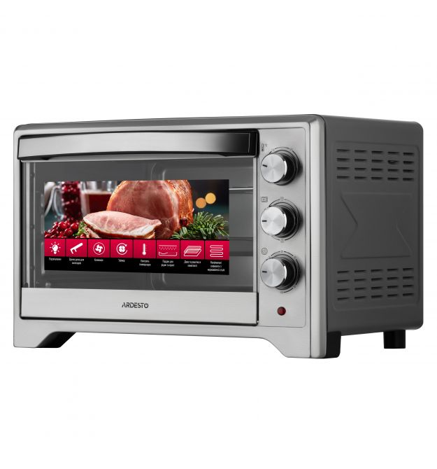 ARDESTO Піч електрична ARDESTO, 33л, 1627Вт, механіч., конвекція, сірий