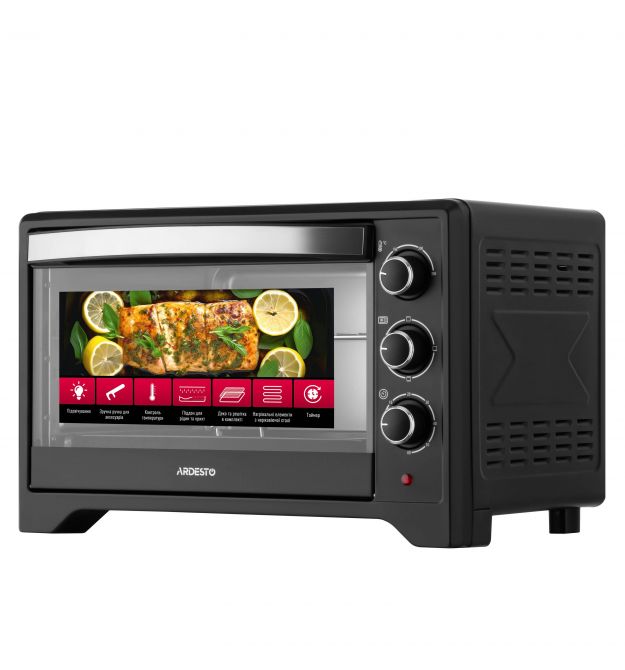 ARDESTO Піч електрична ARDESTO, 33л, 1615Вт, механіч., чорний