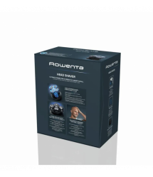 Rowenta Rowenta electric shaver rotary Gentle Bald, razor head-5, Li-Ion, dry+wet, black-blue