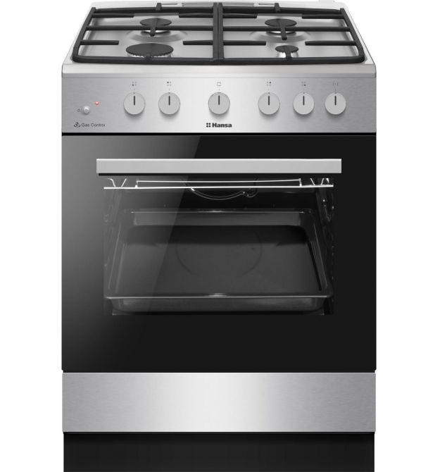 Hansa Плита газова, 70л, 60x60см, чавун, нерж