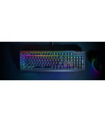 Razer Клавиатура механическая BlackWidow V4 X 110key, Green Switch, USB-A, EN/RU, RGB, чёрный