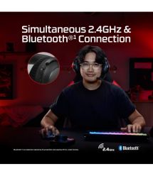 HyperX Гарнітура ігрова Cloud Alpha 2 WL/BT/mini-jack/USB-A/USB-C, 0.5м/1.5м, чорний