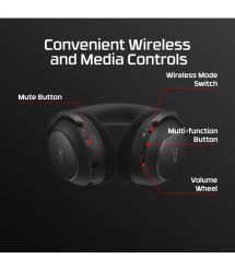 HyperX Гарнітура ігрова Cloud Alpha 2 WL/BT/mini-jack/USB-A/USB-C, 0.5м/1.5м, чорний