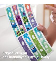 Philips Щетка зубная электр. Philips Sonicare For Kids, 62т. колеб/мин, насадок-2, фиолетовый
