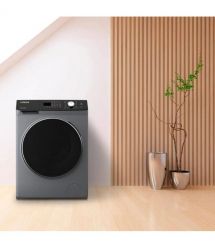 Hitachi Пральна машина фронтальная, 8кг, 1400, A+++, 60см, дисплей, пар, инвертор, люк черный, серебристый