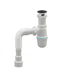 Adamant Набір для ванної кімнати, раковина, умивальник FLATE 80, штучний камінь, прямокут., з сифоном Click-Clack + змішувач