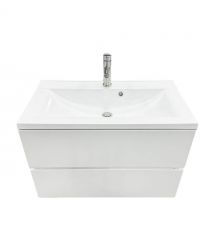 Adamant Набор для ванной комнаты, раковина, умывальник QUANTO 80, искусственн