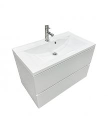 Adamant Набор для ванной комнаты, раковина, умывальник QUANTO 80, искусственн