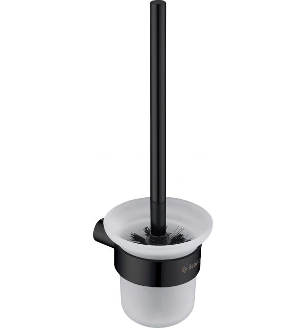 Deante Щетка Round туалетная ,подвесная, черный