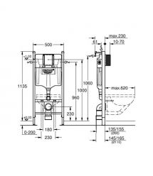 Grohe Інсталяція Solido для унітазів