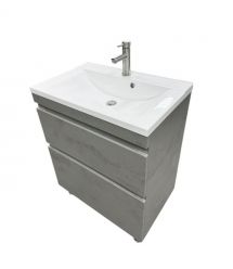 Adamant Набор для ванной комнаты, раковина, умывальник QUANTO 70, искусственн