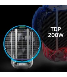 Zalman Процесорний кулер Zalman ZET5, ARGB LGA 1851, 1700, 1200, 115x, AM5, AM4, 4pin PWM, 3pin+5VARGB, TDP200W, чорний