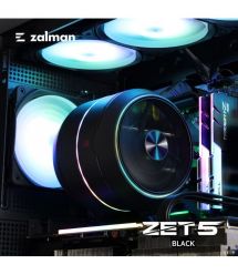 Zalman Процесорний кулер Zalman ZET5, ARGB LGA 1851, 1700, 1200, 115x, AM5, AM4, 4pin PWM, 3pin+5VARGB, TDP200W, чорний