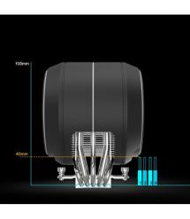 Zalman Процесорний кулер Zalman ZET5, ARGB LGA 1851, 1700, 1200, 115x, AM5, AM4, 4pin PWM, 3pin+5VARGB, TDP200W, чорний